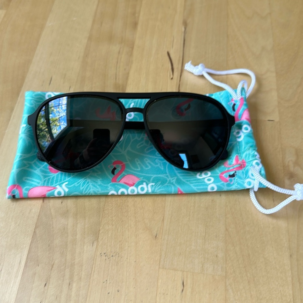 New Goodr Black Aviator Sunglasses
